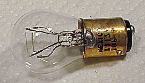Light Bulb -Brake and Turn Signal Lights #1176 12v Dual Element (Straight Pins) Photo Main