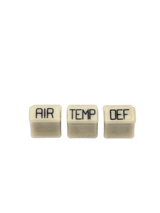 Heater Knobs - Temp, Defrost and Air. Ivory (3 Pieces) Photo Main