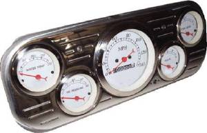 Detail: Chevy Parts » Dash Panel 37-38 Chevy Car - Billet Aluminum