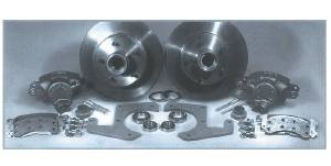 Brake Disc Conversion Front - 49-54 Chevy Car Independent Front Suspension (Also 53-62 Corvette). Complete Kit - 5 Lug Photo Main