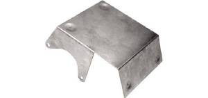 Chevy Parts » Starter Heat Shield, Satin Aluminum - Fits Most GM Starters