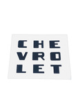 Chevrolet Parts -  Truck Decal - "Chevrolet" Radio Grille (Black Lettering)