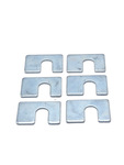 Chevrolet Parts -  Body Mount Shims, 1/8" Thick, 1-3/4" X 1-1/8" With 1/2" Slot