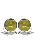  Parts -  Fog Lights -Nice Reproduction With Chrome Brackets