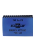 Chevrolet Parts -  Accessory Identification Book - All Items 1946-78 In Numerical Order