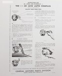 Chevrolet Parts -  Installation Sheet - Compass For Glove Box