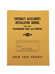 Chevrolet Parts -  Accessory Installation Manual (Superb)