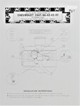 Chevrolet Parts -  Installation Sheet - Oil Filter (Original Ac)