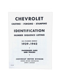 Chevrolet Parts -  Casting Number Identification Book