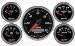  Parts -  Instrument Gauges - Auto Meter Designer Black Ii Series, 3-3/8" 5 Gauge Kit (Electric Speedo)