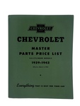 Chevrolet Parts -  Parts Book (Best For 42 and Earlier)