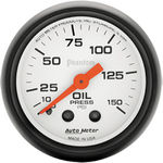  Parts -  Instrument Gauges - Auto Meter Phantom Series 2-1/16" Oil Pressure Gauge. Mechanical 0-150 Psi., Full Sweep