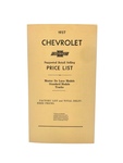 Chevrolet Parts -  Price Guide Booklet - Advertised Delivery