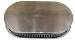  Parts -  Air Cleaner, Polished Aluminum 15" X 2" Oval -Plain and Washable Element