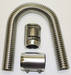  Parts -  Radiator Hose Kit, 24" Stainless Steel With Polished Aluminum Caps