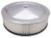  Parts -  Air Cleaner, Chrome 14" X 4" Muscle Car Style -Paper Element and Recessed Base