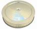  Parts -  Air Cleaner, Chrome 14" X 4" With "Flames" -Paper Element and Off-Set Base