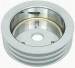 Chevrolet Parts -  Crank Shaft Pulley - Polished Aluminum -Small Block Chevy, Triple Groove (Short Water Pump)