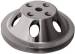 Chevrolet Parts -  Water Pump Pulley (Long Water Pump) Single Groove, Satin Aluminum, Small Block Chevy 