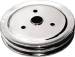 Chevrolet Parts -  Crank Shaft Pulley - Chrome -Small Block Chevy Double Groove (Short Water Pump)
