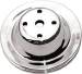 Chevrolet Parts -  Water Pump Pulley (Long Water Pump) Chrome Small Block Chevy 283-350 V8 Single Groove