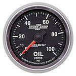  Parts -  Instrument Gauges - Auto Meter Sport Comp II 2-1/16" Oil Pressure Gauge. Mechanical 0-100 Psi, Full Sweep