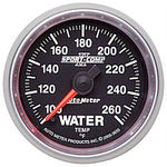  Parts -  Instrument Gauges - Auto Meter Sport Comp II 2-1/16" Water Temp Gauge. Electric 100-260 Deg., Full Sweep