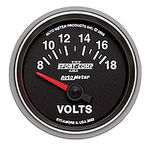  Parts -  Instrument Gauges - Auto Meter Sport Comp II 2-1/16" Voltmeter Gauge. Electric 8-18 Volts, Short Sweep