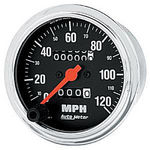  Parts -  Instrument Gauges - Auto Meter Traditional Chrome Series 3-3/8" 0-120 Mph Mechanical Speedometer