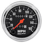  Parts -  Instrument Gauges - Auto Meter Traditional Chrome Series 3-3/8" 0-160 Mph Mechanical Speedometer