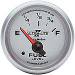  Parts -  Instrument Gauges - Auto Meter Ultra Lite Ii 2-1/16" Gm Fuel Level Gauge. Electric 0-90 Ohm, Short Sweep