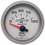  Parts -  Instrument Gauges - Auto Meter Ultra Lite Ii 2-1/16" Oil Pressure Gauge. Electric 0-100 Psi, Short Sweep