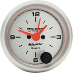  Parts -  Instrument Gauges - Auto Meter Ultra Lite Series 2-1/16" Electric Clock