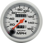  Parts -  Instrument Gauges - Auto Meter Ultra Lite Series 3-3/8" 0-160 Mph Mechanical Speedometer